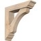 Ekena Millwork Legacy Traditional Smooth Bracket w/ Offset Brace, Douglas Fir, 5 1/2"W x 22"D x 22"H BKT0604X22X22LEC01SDF - alternate 1